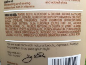 FUBU Shampoo Ingredients