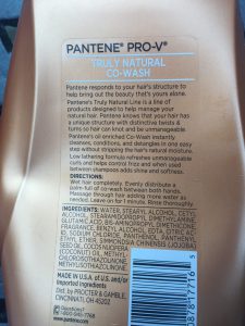 Pantene Natural Co Wash Ingredients