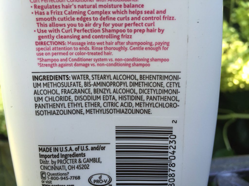 Pantene Curl Perfection Moisturizing Conditioner Tightly Curly