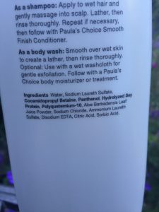 Paulas conditioner ingredients