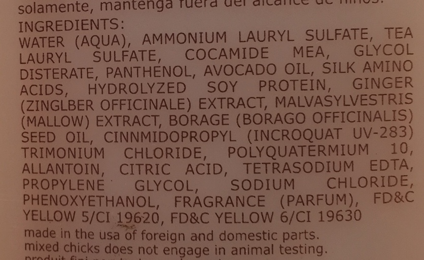 Not Mixed Chicks Shampoo Tightly Curly Product